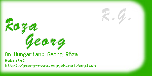 roza georg business card